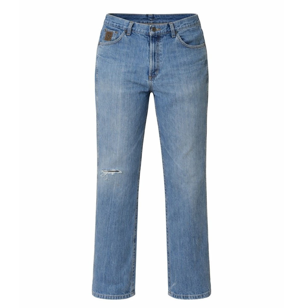 Cinch Bronze Label 36x32 Relaxed Straight Medium Wash Blue Denim Distressed